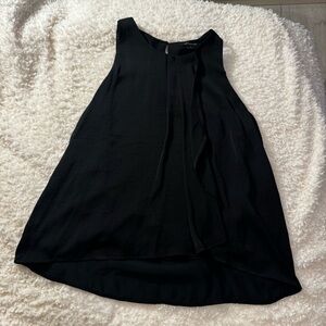 Banana Republic Black Tank Ruffle Pullover Sleeveless Shirt